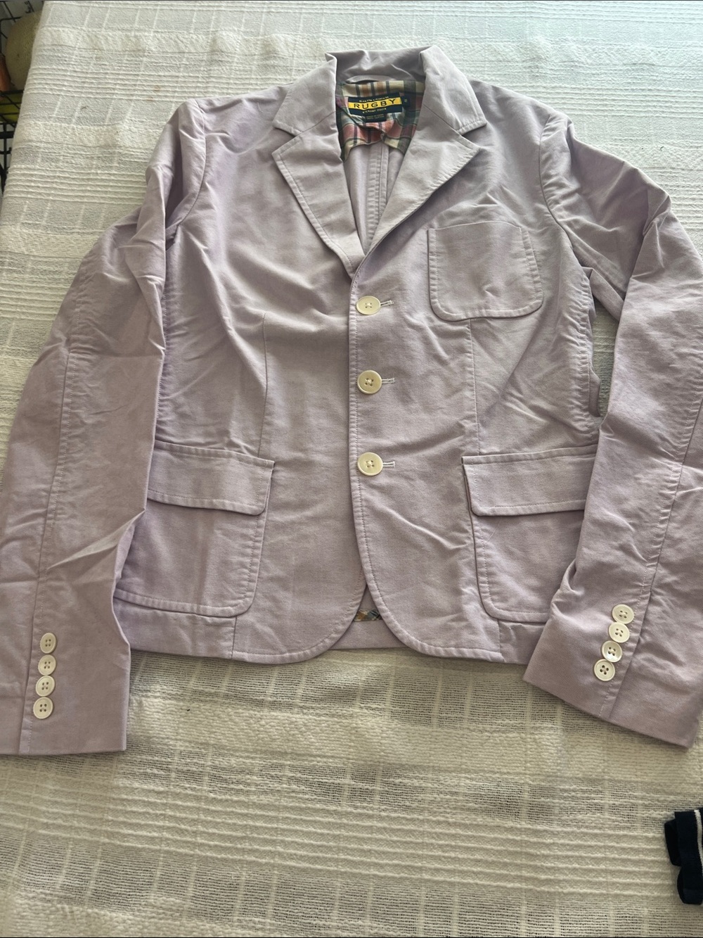 Ralph Lauren Light Lavender Cotton-Blend Blazer